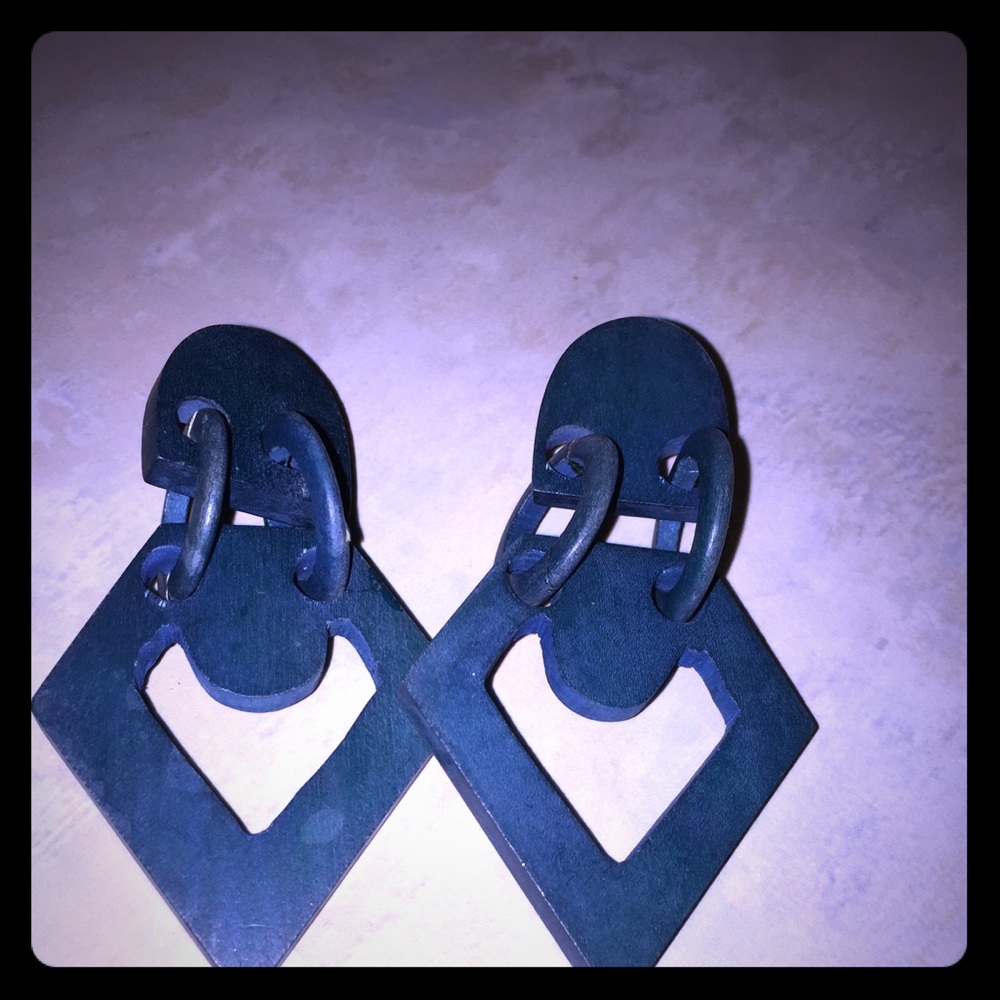 80’s wooden earrings